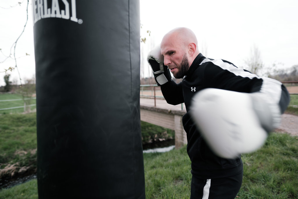 Kickboxen an der frischen Luft